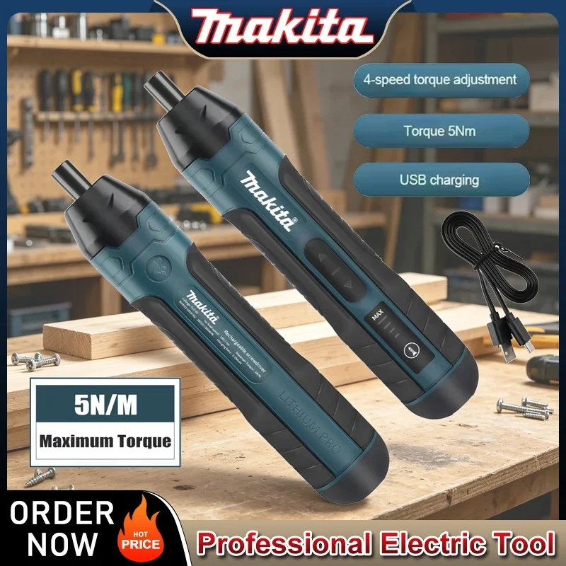 Makita Cordless Electric Screwdriver 2pcs/20pcs/105pcs | 3.6V 5N.m Torque | 1/4" Chuck | 1300mAh Li - ion Battery
Makita Cordless Electric Screwdriver 2pcs/20pcs/105pcs | 3.6V 5N.m Torque | 1/4" Chuck | 1300mAh Li - ion Battery