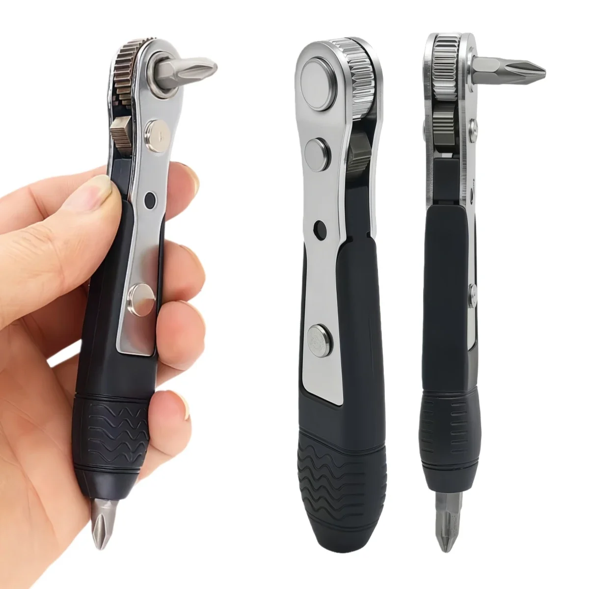 Mini Ratchet Wrench Screwdriver 1/4 Hex Adjustable Quick Release Socket Wrench Handle Elbow Flat Head Screwdriver Slotted Tool
Mini Ratchet Wrench Screwdriver 1/4 Hex Adjustable Quick Release Socket Wrench Handle Elbow Flat Head Screwdriver Slotted Tool