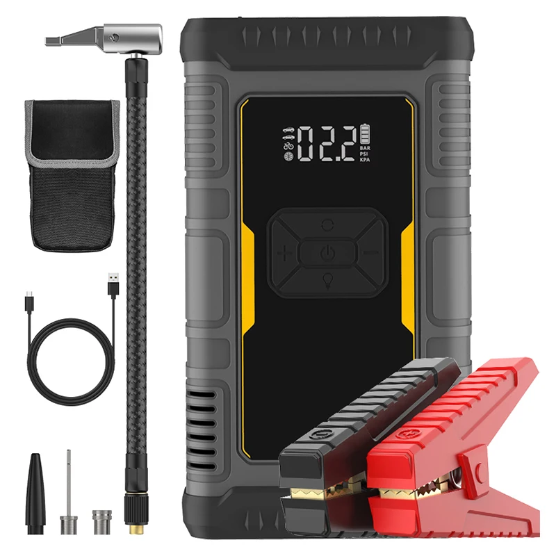Car Battery Booster Power Bank Charger Lithium Battery Pack 12000mah Portable Car Tyre Air Pump Jump Starter
Car Battery Booster Power Bank Charger Lithium Battery Pack 12000mah Portable Car Tyre Air Pump Jump Starter