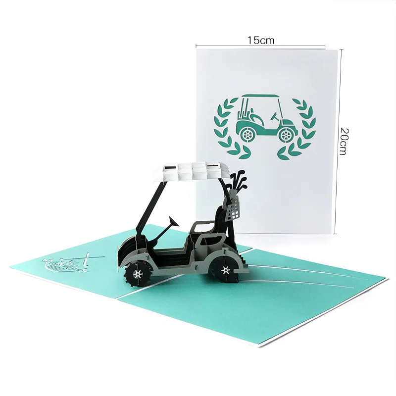 5pcs Handmade Golf Cart 3D Pop UP Greeting Invitation Card For Valentine's Day Thanks Christmas Wedding Birthday Party Gift
5pcs Handmade Golf Cart 3D Pop UP Greeting Invitation Card For Valentine's Day Thanks Christmas Wedding Birthday Party Gift