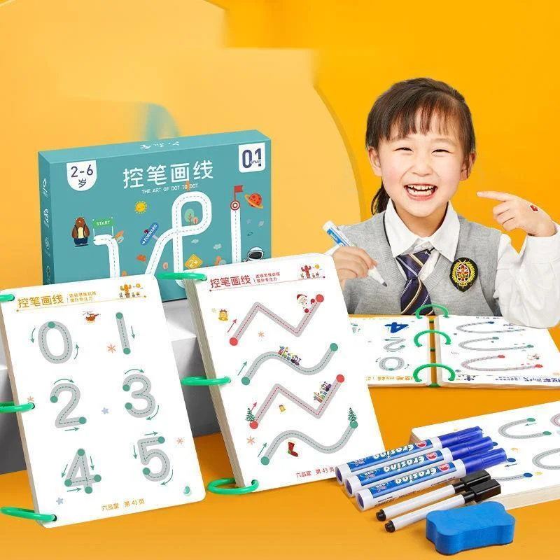 Children Toys Drawing Tablet Early Educational Math Game Book Learning Shape Pen Control Training Set With Erasable Pen New
Children Toys Drawing Tablet Early Educational Math Game Book Learning Shape Pen Control Training Set With Erasable Pen New