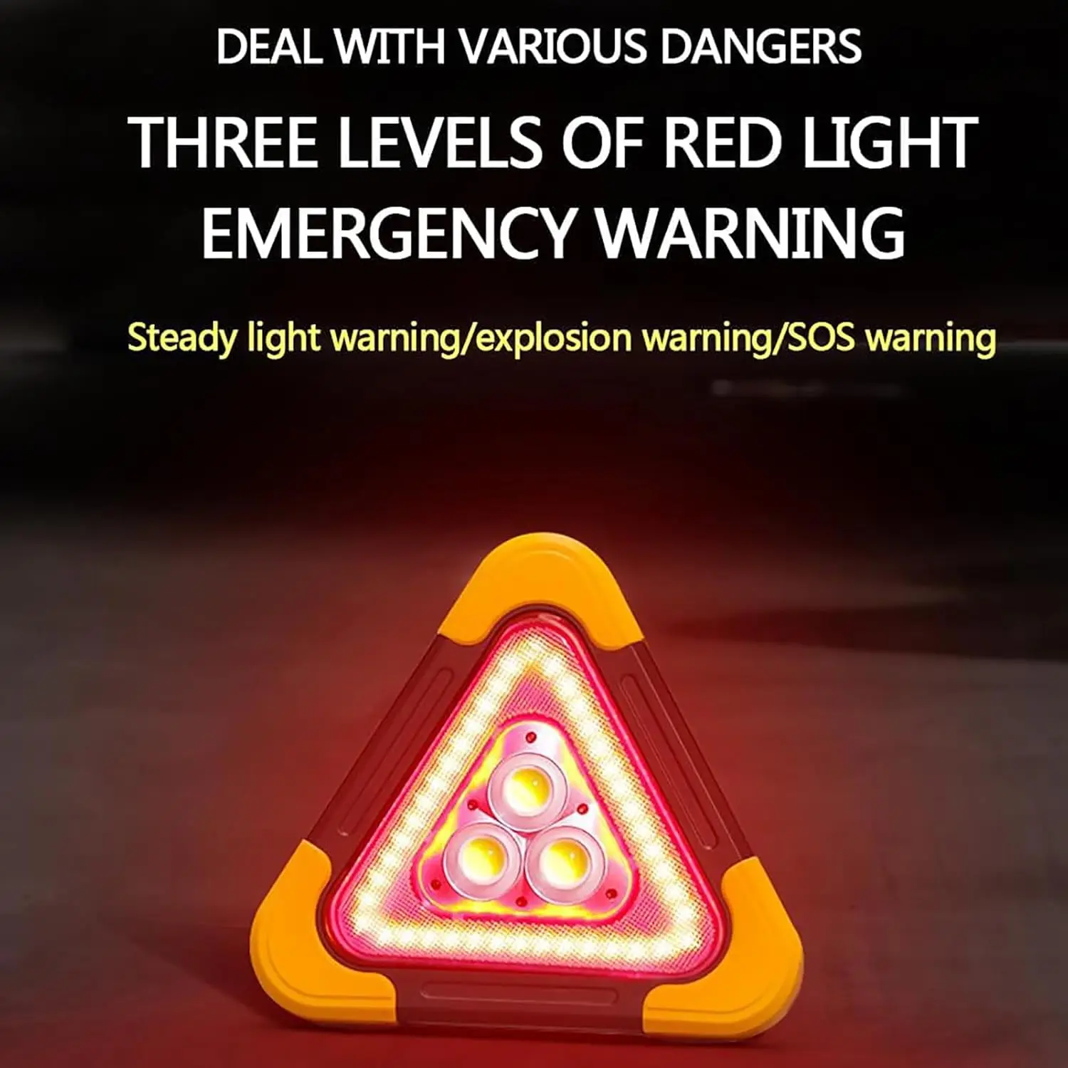 2in1 Solar Triangle Lights Car Emergency Warning LED Lamp with 4 Modes Safety Work Light for Vehicle Roadside Accident Repairing
2in1 Solar Triangle Lights Car Emergency Warning LED Lamp with 4 Modes Safety Work Light for Vehicle Roadside Accident Repairing