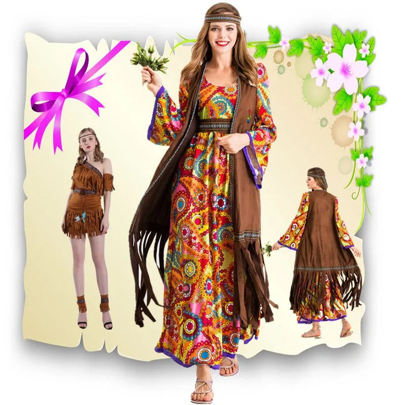 Adult Women's Halloween Indigenous Wild Indian Retro Performance Costume Long Sleeve Party Makeup Dance Outfit Traditional Et...
Adult Women's Halloween Indigenous Wild Indian Retro Performance Costume Long Sleeve Party Makeup Dance Outfit Traditional Et...