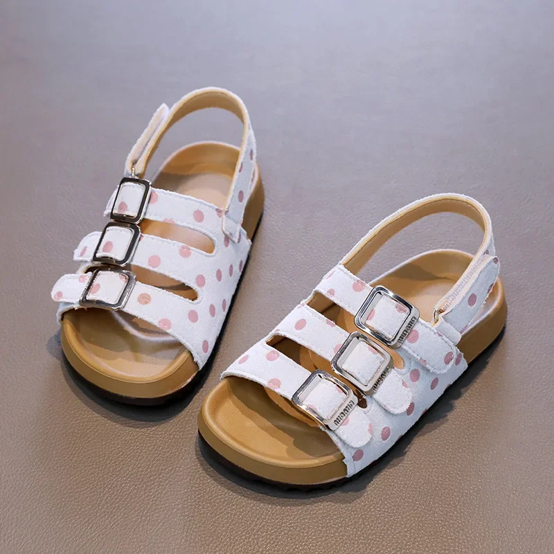 Children's Sandals 2025 Summer New Fashion Polka Dot Open Toe Girls' Causal Sandals Soft Bottom Anti Slip Children's Beach Shoes
Children's Sandals 2025 Summer New Fashion Polka Dot Open Toe Girls' Causal Sandals Soft Bottom Anti Slip Children's Beach Shoes