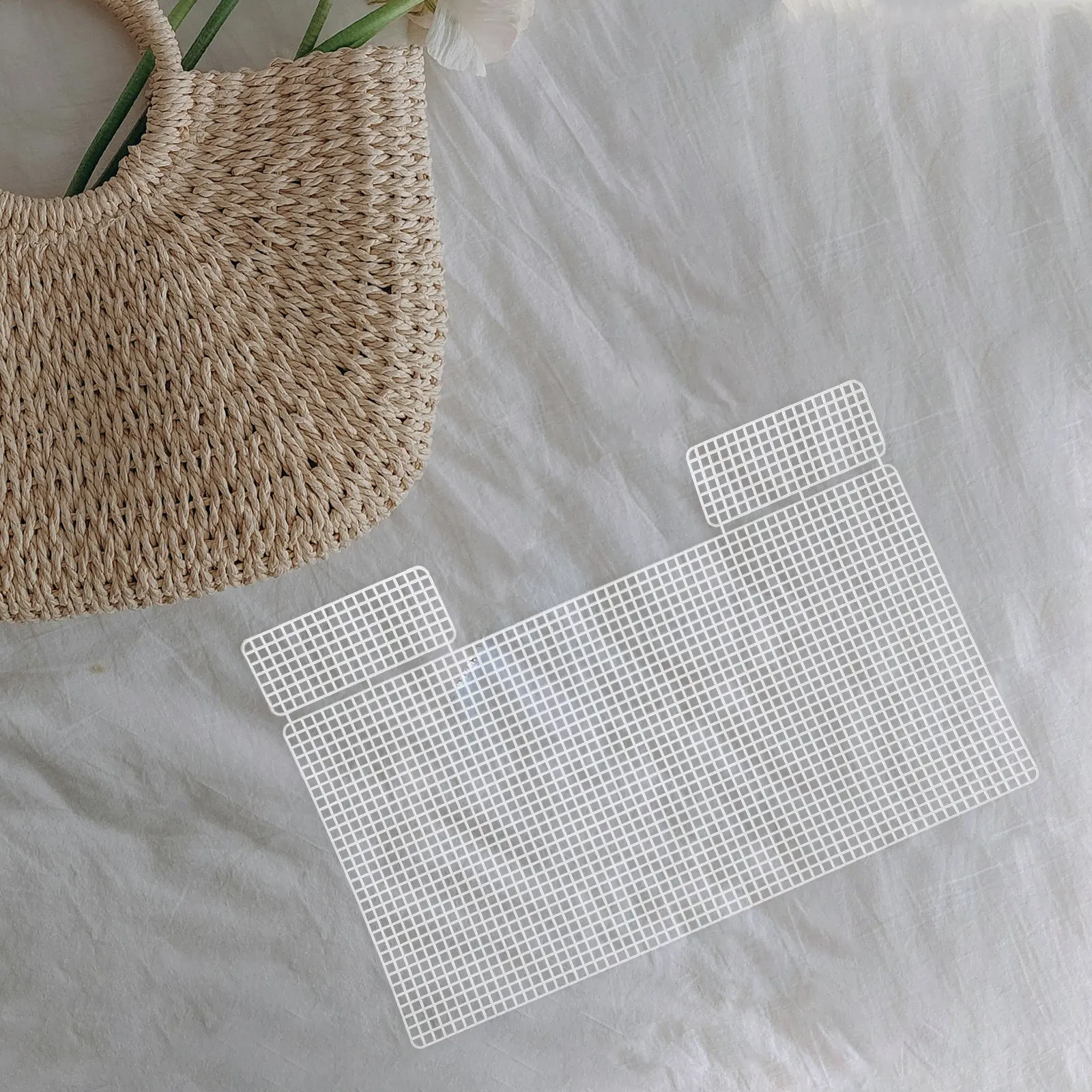 4Pcs Easy DIY Plastic Mesh Sheets for Crochet Bag Making Thick Small Hole Craft Mesh Fabric Woven Pouches Handbag Making
4Pcs Easy DIY Plastic Mesh Sheets for Crochet Bag Making Thick Small Hole Craft Mesh Fabric Woven Pouches Handbag Making