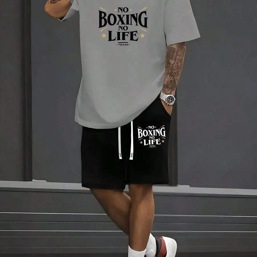 Mens Casual Print T-Shirt And Shorts Set Sportswear Summer Outfit
Mens Casual Print T-Shirt And Shorts Set Sportswear Summer Outfit