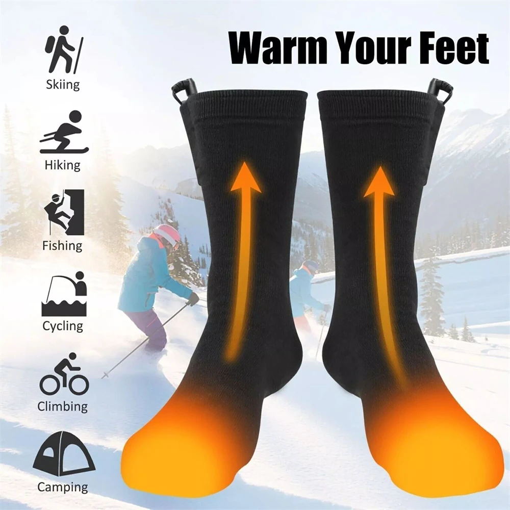 Winter Heating Socks USB Rechargeable Men's And Women's Thermal Socks Outdoor Hiking And Skiing Warm Snow Thick Thermal Socks
Winter Heating Socks USB Rechargeable Men's And Women's Thermal Socks Outdoor Hiking And Skiing Warm Snow Thick Thermal Socks