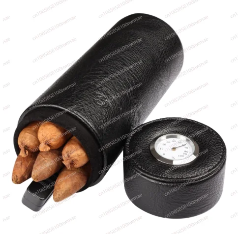 Cedar Wood Cigar Canister, Portable Cigar Box, Elegant Cigar Case for 12-16 Cigars 
Cedar Wood Cigar Canister, Portable Cigar Box, Elegant Cigar Case for 12-16 Cigars