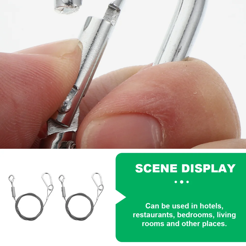 2Pcs Stainless Steel Hanging Wire Rope Heavy Duty Lamp Hanging Rope Hooks for Picture Frame Flower Pot Pendant
2Pcs Stainless Steel Hanging Wire Rope Heavy Duty Lamp Hanging Rope Hooks for Picture Frame Flower Pot Pendant
