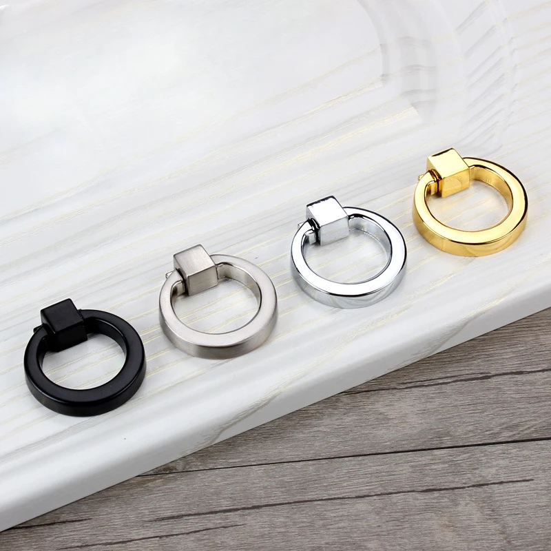 Wardrobe drawer ring handle European cabinet door cabinet pulls furniture modern simple ring single-hole handle
Wardrobe drawer ring handle European cabinet door cabinet pulls furniture modern simple ring single-hole handle