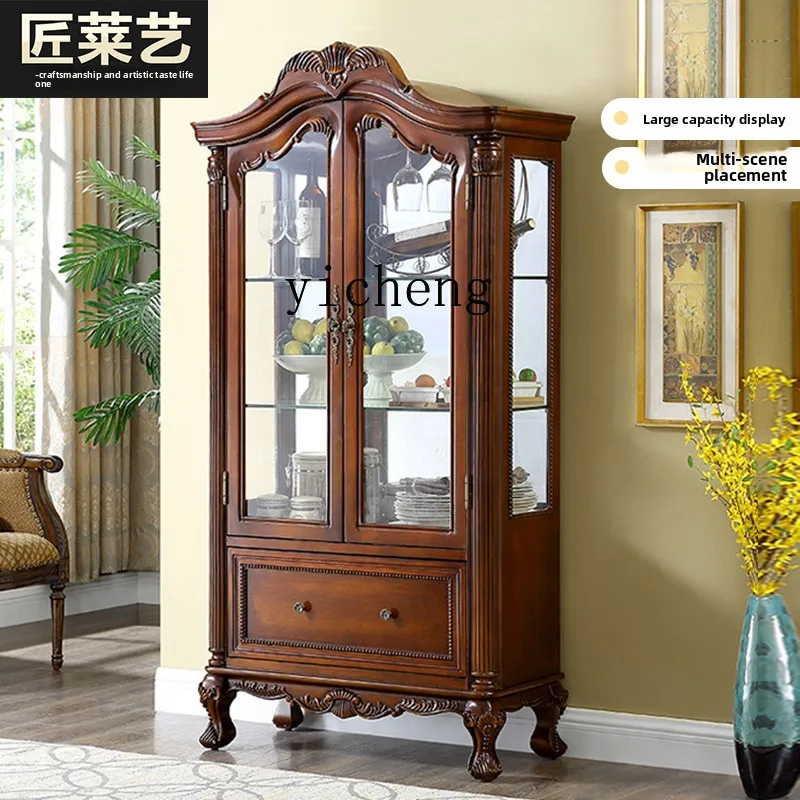 LX solid wood double door wine cabinet living room wall decorative cabinet partition
LX solid wood double door wine cabinet living room wall decorative cabinet partition