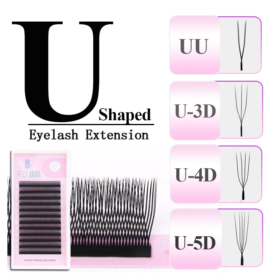 RUJADE New U-shaped 3D 4D 5D Eyelash Extension U Shape Lashes W Bloom Premade Fans Lashes Lightweight Fluffy Mink Faux Eyelashes
RUJADE New U-shaped 3D 4D 5D Eyelash Extension U Shape Lashes W Bloom Premade Fans Lashes Lightweight Fluffy Mink Faux Eyelashes
