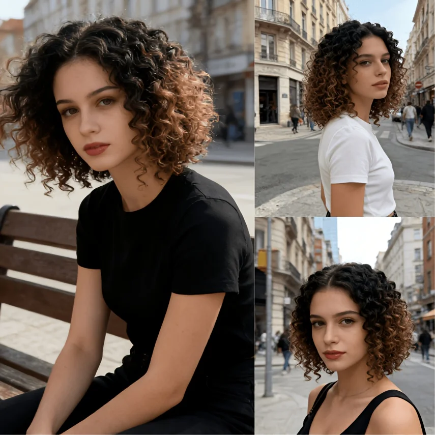 Ladies' Full African Curly Bob Wig - Quick-Up Short Wave Hair, Suitable Parties, Curly Bangs Soft Full Curly Hair, Synthetic Wig
Ladies' Full African Curly Bob Wig - Quick-Up Short Wave Hair, Suitable Parties, Curly Bangs Soft Full Curly Hair, Synthetic Wig