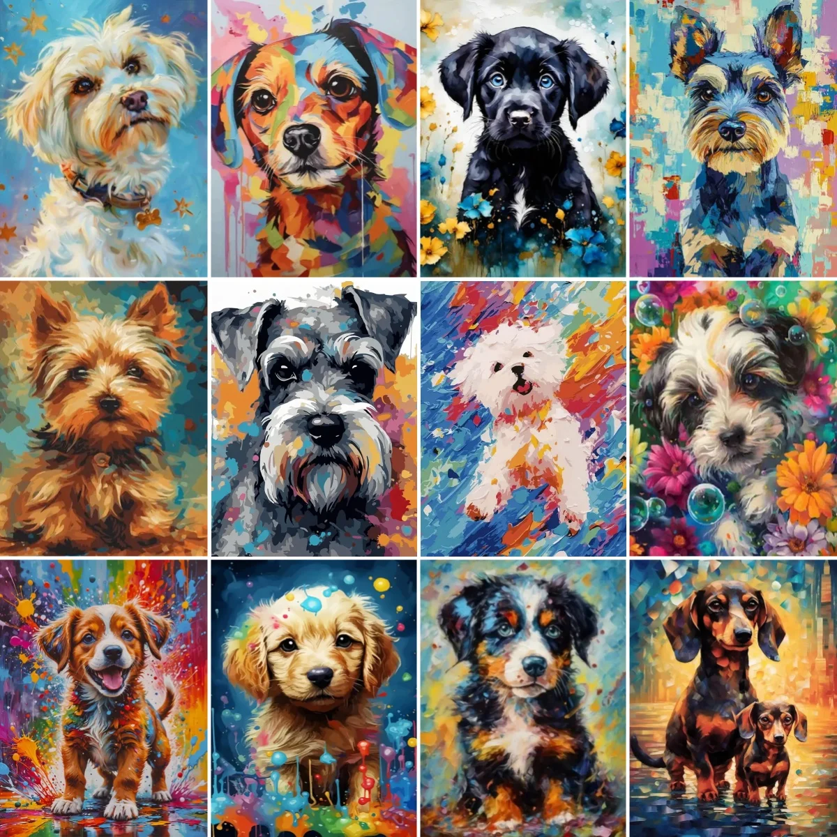 Набор цифровой масляной живописи «сделай сам» с цветными пигментами, материалы для рукоделия с животными, подарки для взрослых, домашний декор
Набор цифровой масляной живописи «сделай сам» с цветными пигментами, материалы для рукоделия с животными, подарки для взрослых, домашний декор