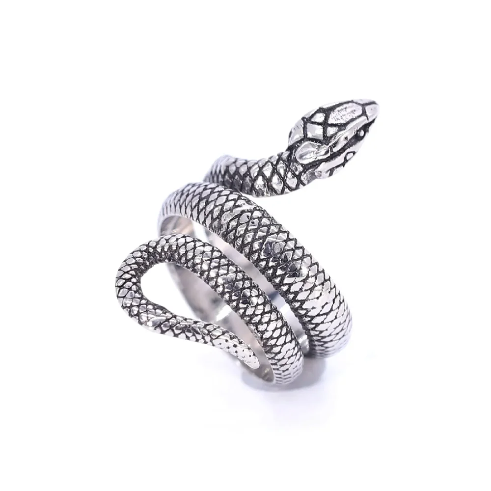 Cobra Stainless Steel Ring Animal Ring European And American Popular Adjustable Women Snake Ring Hip Hop Open Size Rings
Cobra Stainless Steel Ring Animal Ring European And American Popular Adjustable Women Snake Ring Hip Hop Open Size Rings