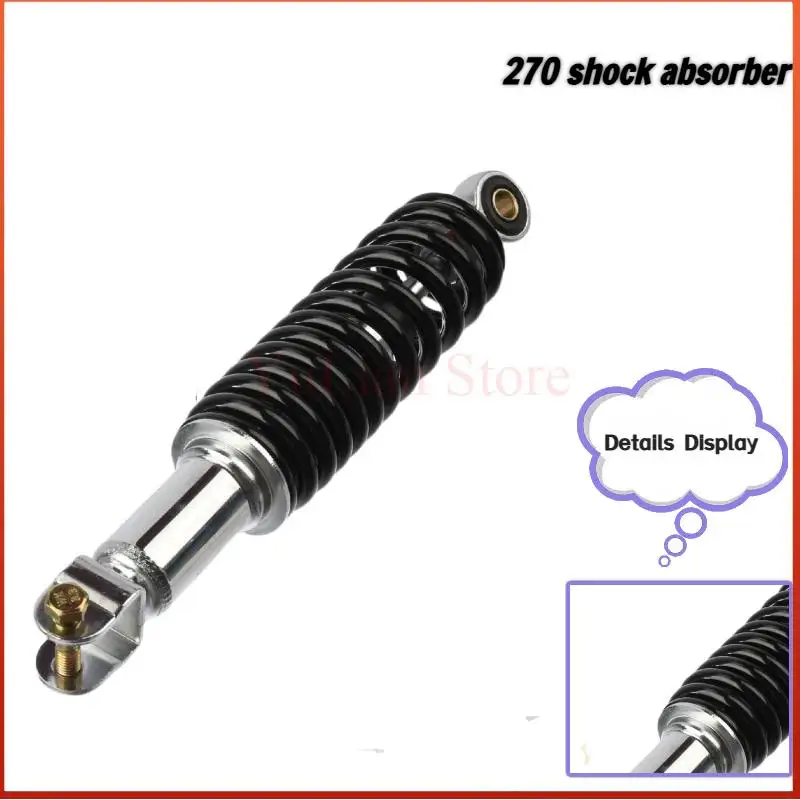 270MM scooter motorcycle rear shock absorber suitable for YMH100 Liying 125 rear shock absorber single suspension modification
270MM scooter motorcycle rear shock absorber suitable for YMH100 Liying 125 rear shock absorber single suspension modification