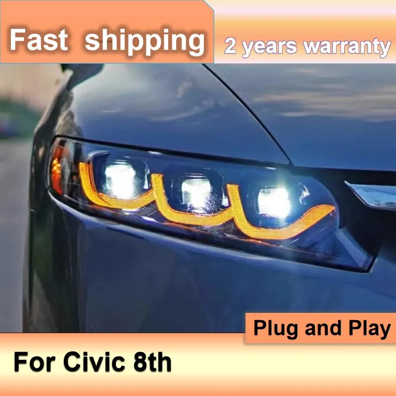 Car Accessories for Honda Civic Head Light 2006-2011 Civic 8th Headlight DRL Turn Signal Low High Beam Projector Lens
Car Accessories for Honda Civic Head Light 2006-2011 Civic 8th Headlight DRL Turn Signal Low High Beam Projector Lens