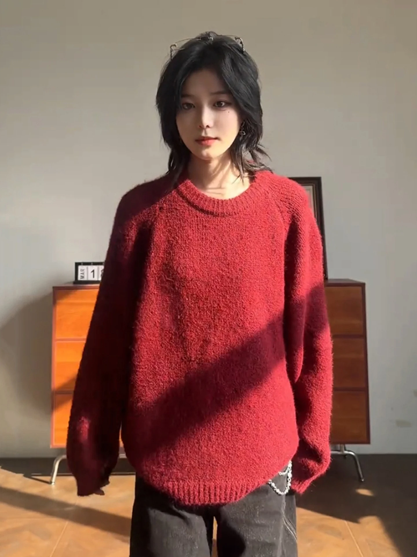 Cisas Aosphere Красный вязаный свитер утепленный зимний мужской и женский модный повседневный на Новый год (Год Обезьяны) базовый L...
Cisas Aosphere Красный вязаный свитер утепленный зимний мужской и женский модный повседневный на Новый год (Год Обезьяны) базовый L...