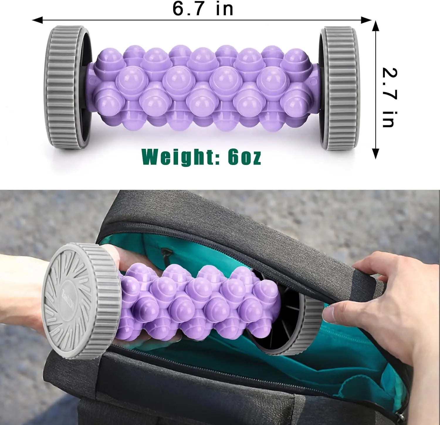 1 Pc Roller Hand Foot Massager Relieve Plantar Fasciitis Foot Arch Pain Yoga Fitness Sole Muscle Relaxation Foot Massage Roller
1 Pc Roller Hand Foot Massager Relieve Plantar Fasciitis Foot Arch Pain Yoga Fitness Sole Muscle Relaxation Foot Massage Roller