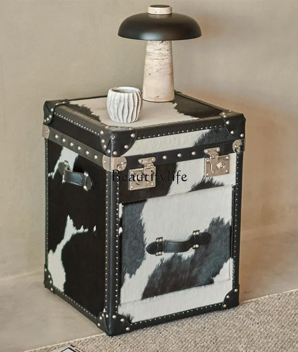 Whole house furniture Antique Style Leather Suitcase Bedside Table Personalized Small Apartment Locker
Whole house furniture Antique Style Leather Suitcase Bedside Table Personalized Small Apartment Locker