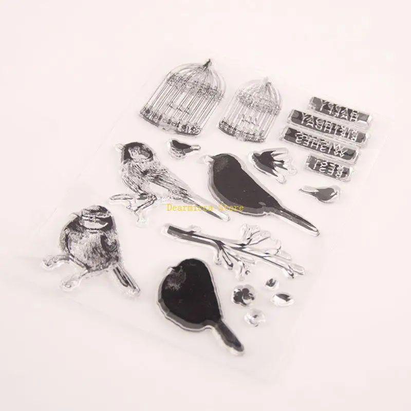P0UE Bird Cage Silicone Clear Seal Stamp DIY Scrapbooking Embossing Photo Album Decor
P0UE Bird Cage Silicone Clear Seal Stamp DIY Scrapbooking Embossing Photo Album Decor