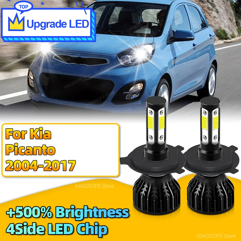 2Pcs Led Car Bulbs 180W Headlight H4 Auto Lamps 4Side CHip 6000K For Kia Picanto 2004 2005 2006 2007 2008 2009 2010 2011-2017
2Pcs Led Car Bulbs 180W Headlight H4 Auto Lamps 4Side CHip 6000K For Kia Picanto 2004 2005 2006 2007 2008 2009 2010 2011-2017