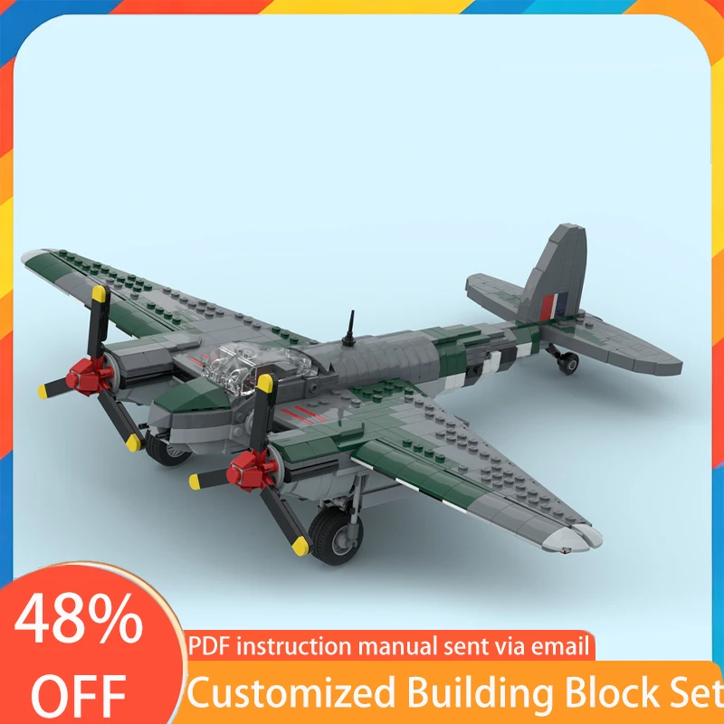 1258 PCS War series De Havilland Mosquito MOC Customize Modular Building Block Creative Design Model DIY Boys Toy Christmas Gift
1258 PCS War series De Havilland Mosquito MOC Customize Modular Building Block Creative Design Model DIY Boys Toy Christmas Gift