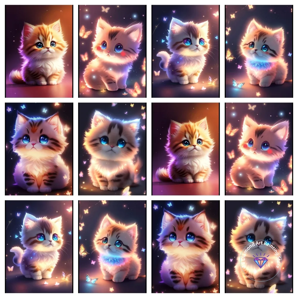 Lovely Glowing Kitten AB Diamond Painting Kit Square Round Diamond 5D DIY Mosaic Handmade Art Adult Exquisite Gift Home Decor
Lovely Glowing Kitten AB Diamond Painting Kit Square Round Diamond 5D DIY Mosaic Handmade Art Adult Exquisite Gift Home Decor
