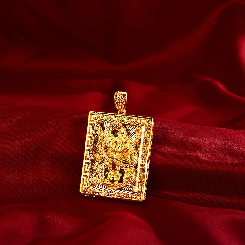 AU999 gold pendant new dragon brand 24K real gold mens pendant dragon pattern pure gold necklace pendant
AU999 gold pendant new dragon brand 24K real gold mens pendant dragon pattern pure gold necklace pendant