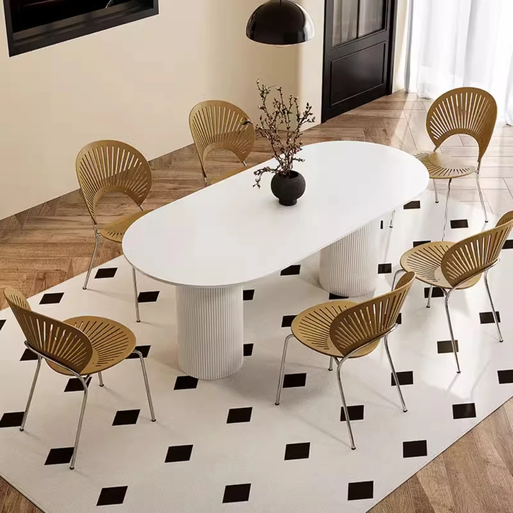 White Oval Dining Table Living Nordic Kids Minimalist Flower Dining Table Organizer Luxury Tavoli Da Pranzo Home Decoration
White Oval Dining Table Living Nordic Kids Minimalist Flower Dining Table Organizer Luxury Tavoli Da Pranzo Home Decoration