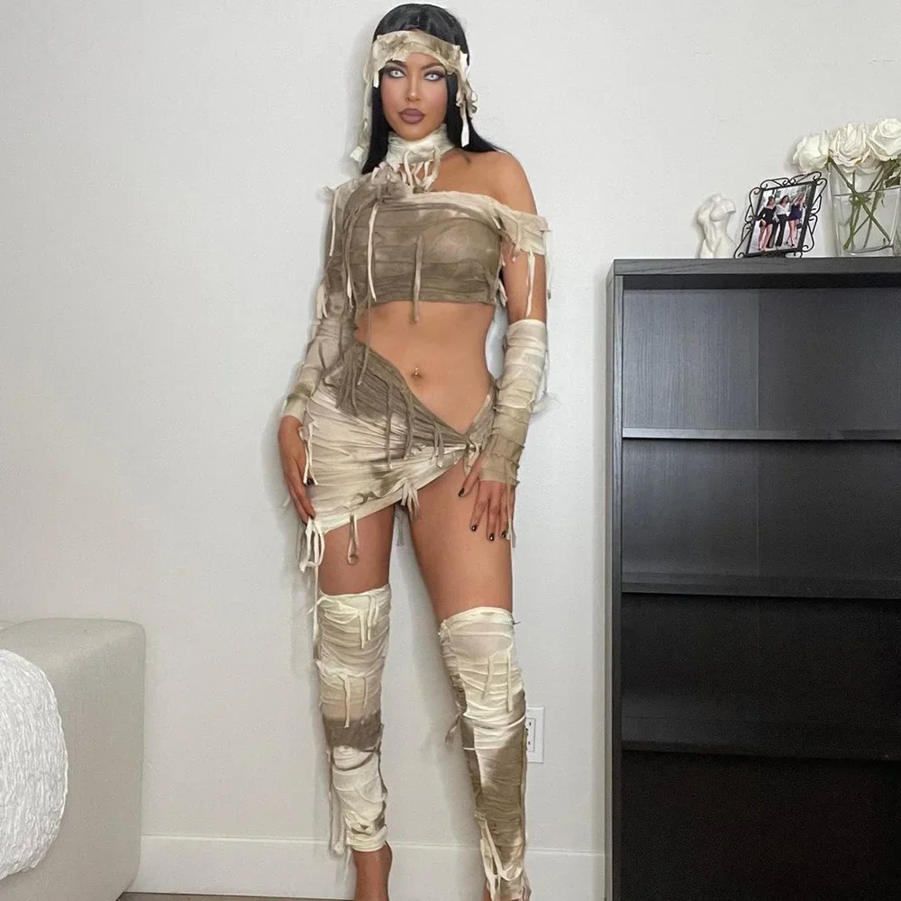 Summer Women's Suit Flow Sue Hole Contrast Color Sexy Crop Tie Dye Short Top And Skirt Sets Fashion Lady Two Outfits
Summer Women's Suit Flow Sue Hole Contrast Color Sexy Crop Tie Dye Short Top And Skirt Sets Fashion Lady Two Outfits