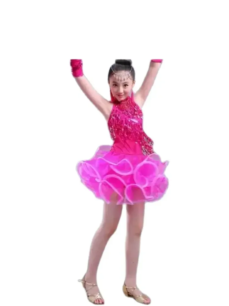 Professional halter Tassel Latin patchwork Dress Girls Latin Dance Dress Performance Clothing
Professional halter Tassel Latin patchwork Dress Girls Latin Dance Dress Performance Clothing