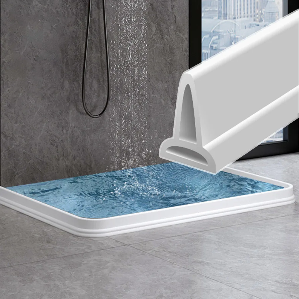 1pcs 1M Bathroom Shower Water Stopper Water Shower Dam Barrier Seal Strip PVC Self-adhesive Shower Barrier Water Contained
1pcs 1M Bathroom Shower Water Stopper Water Shower Dam Barrier Seal Strip PVC Self-adhesive Shower Barrier Water Contained