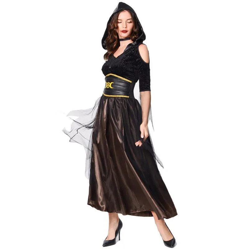 Halloween Evil Witch Costume Cosplay Role Play Cape Death Co Women's Traditional Ethnic Stage Costume Summer New Arrival
Halloween Evil Witch Costume Cosplay Role Play Cape Death Co Women's Traditional Ethnic Stage Costume Summer New Arrival
