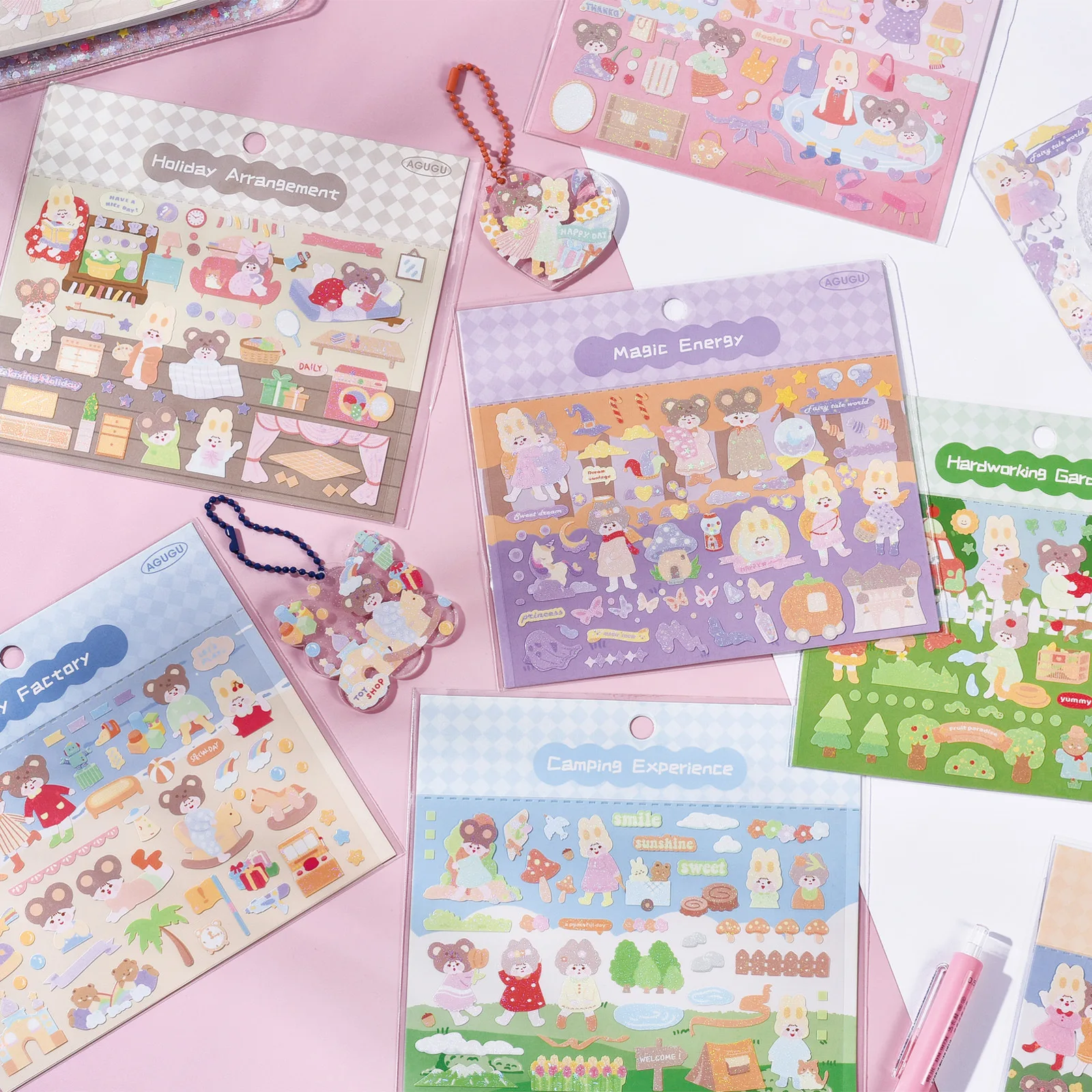 Новое поступление, корейские милые персонажи, декоративные наклейки
Новое поступление, корейские милые персонажи, декоративные наклейки