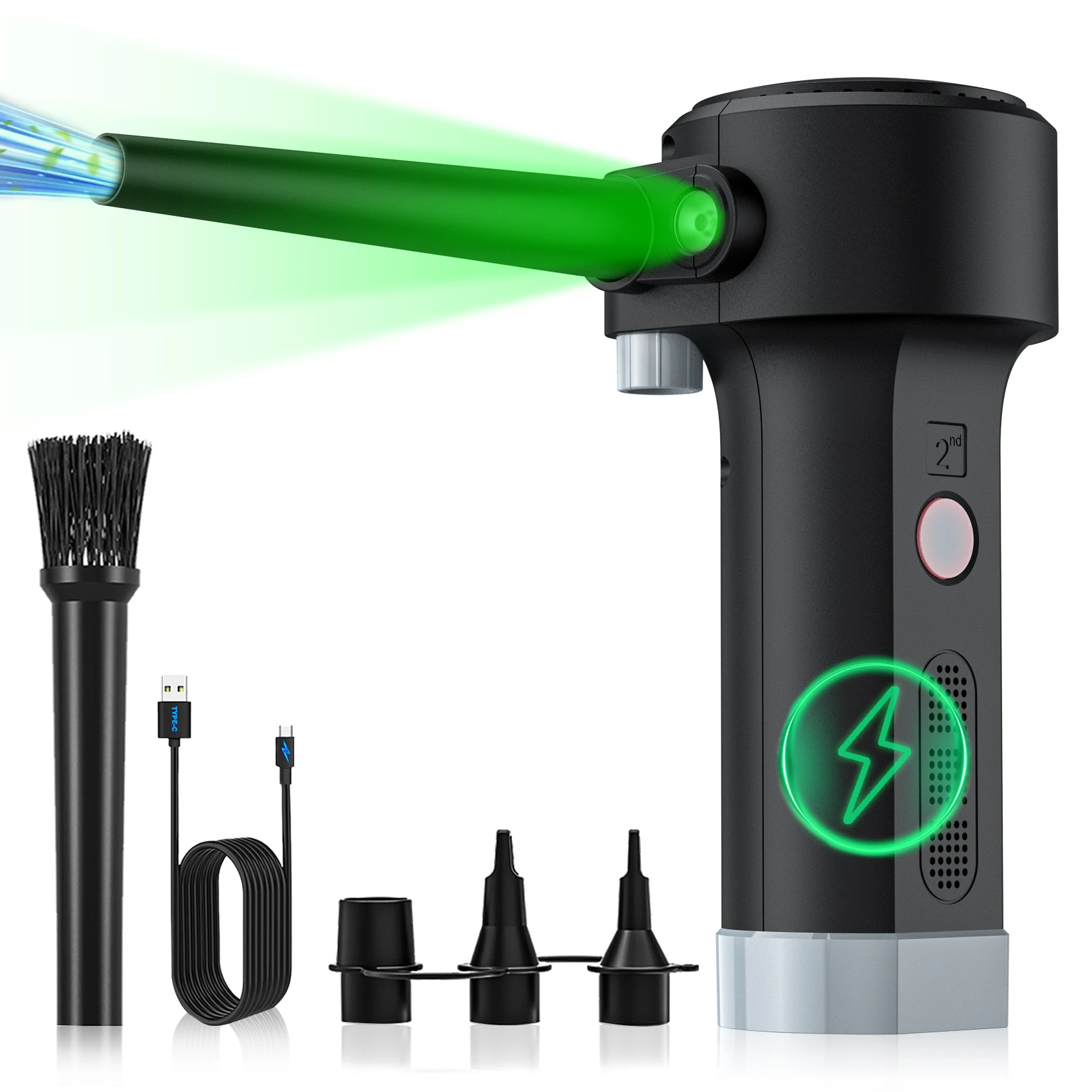 Electric Air Duster chargeable,Compressed Air Cans USB,Cordless Air blower Cleaning Dust,Laptop Cleaner, Computer PC canned air
Electric Air Duster chargeable,Compressed Air Cans USB,Cordless Air blower Cleaning Dust,Laptop Cleaner, Computer PC canned air