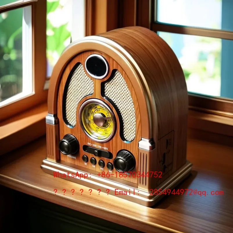 Retro Style Radio Imitation Wood Desktop Ornament Classic Old Bluetooth Multi-band Card Charging
Retro Style Radio Imitation Wood Desktop Ornament Classic Old Bluetooth Multi-band Card Charging