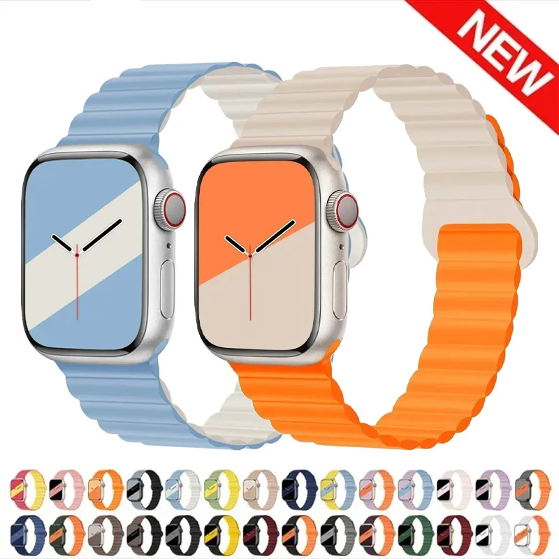 НОВЫЕ оригинальные жидкие силиконовые магнитные ремешки для Apple Watch Strap Ultra 2 Series 9 8 SE iwatch 42 44 мм 45 49 мм 38 40 мм 41 Correa
НОВЫЕ оригинальные жидкие силиконовые магнитные ремешки для Apple Watch Strap Ultra 2 Series 9 8 SE iwatch 42 44 мм 45 49 мм 38 40 мм 41 Correa