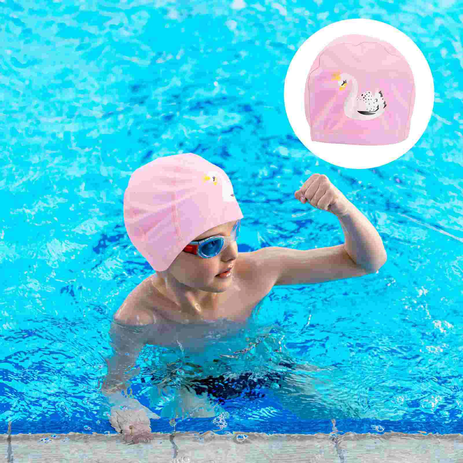 Kid Swim Children's Swimming Cap Kids Cartoon Hat Ear Protection Swimcap Waterproof
Kid Swim Children's Swimming Cap Kids Cartoon Hat Ear Protection Swimcap Waterproof