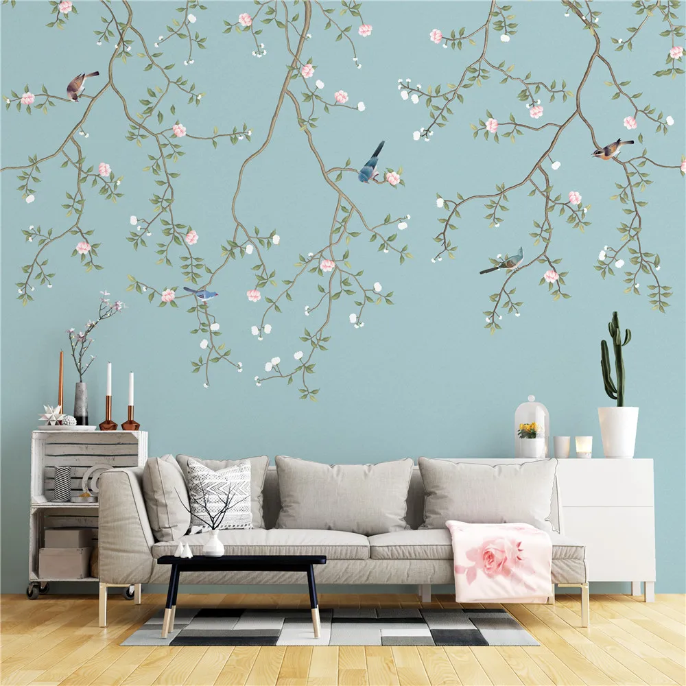 Xuesu Customized thickened waterproof wallpaper, new Chinese-style flowers and birds, simple and fashionable murals
Xuesu Customized thickened waterproof wallpaper, new Chinese-style flowers and birds, simple and fashionable murals