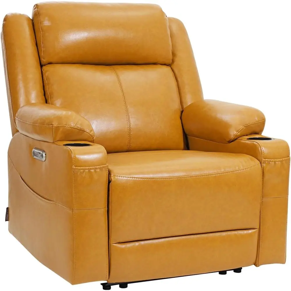 Brown Recliner Chair with Cup Holders for Small Spaces and RV Living
Brown Recliner Chair with Cup Holders for Small Spaces and RV Living