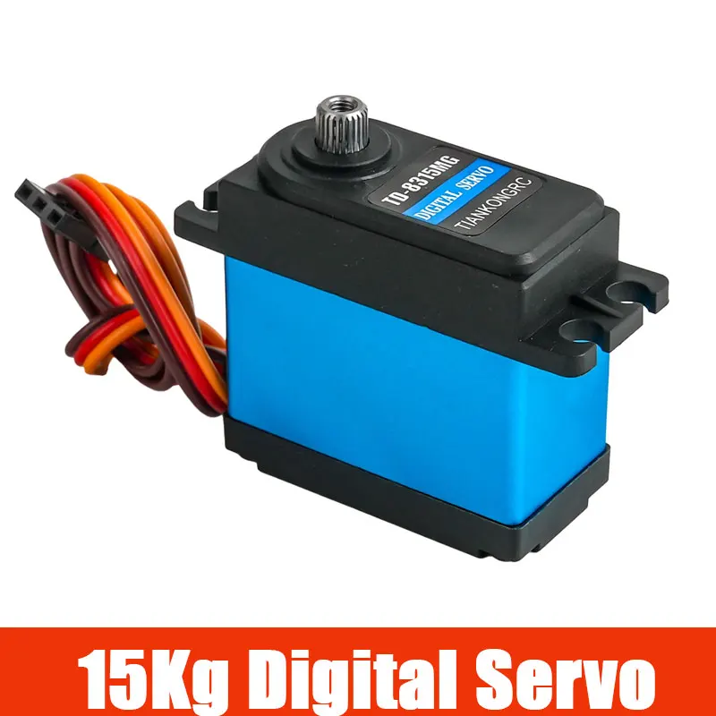15kg.cm Digital Servo Motor 4.8-8.4V Carbon Brush 180 270 360 Degree High Torque Steering For RC Car Crawler Robot Arm Parts
15kg.cm Digital Servo Motor 4.8-8.4V Carbon Brush 180 270 360 Degree High Torque Steering For RC Car Crawler Robot Arm Parts