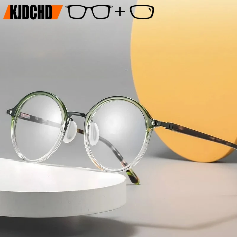 KJDCHD Fashion Retro Round Eyeglasses Pure Titanium TR90 Eyewear Small Size Optical Prescription Glasses Man Woman
KJDCHD Fashion Retro Round Eyeglasses Pure Titanium TR90 Eyewear Small Size Optical Prescription Glasses Man Woman