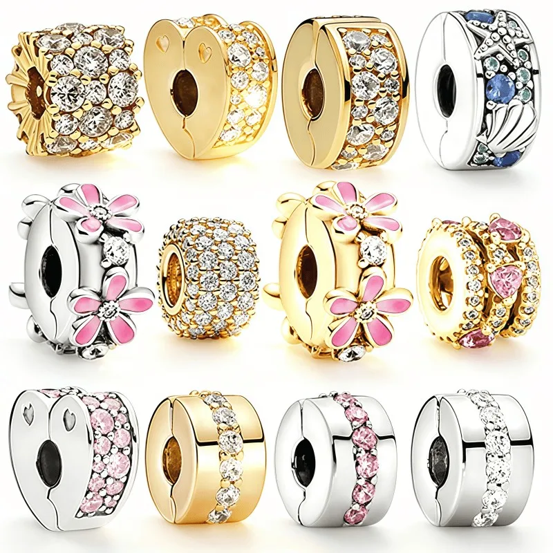 Shining Gold Flower Starfish Heart Designs Charm Bead Pendant Clips Fit EuropeWomen Snake Bone Bracelet DIY Trinket Jewelry Gift
Shining Gold Flower Starfish Heart Designs Charm Bead Pendant Clips Fit EuropeWomen Snake Bone Bracelet DIY Trinket Jewelry Gift