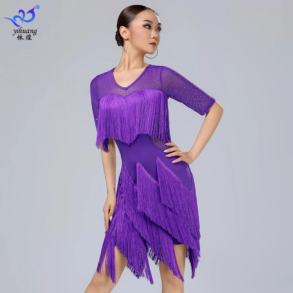 Платье для латинских танцев, утягивающее платье с бахромой, костюм для выступлений, костюм для соревнований по бальным танцам, сценический костюм с бахромой
Платье для латинских танцев, утягивающее платье с бахромой, костюм для выступлений, костюм для соревнований по бальным танцам, сценический костюм с бахромой