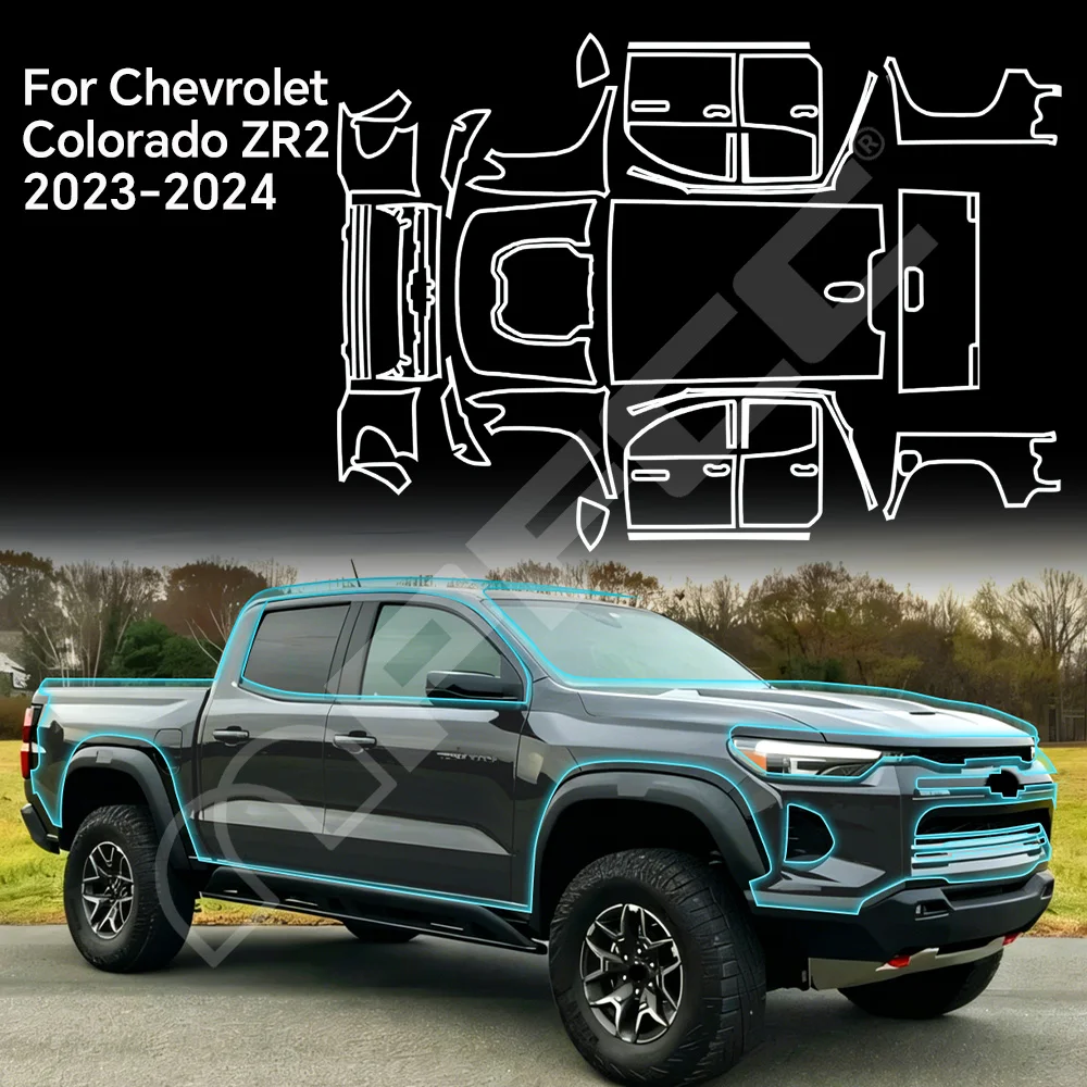 TPU Paint Protection Film Anti-Scratch Pre-cut PPF Car Body Clear Bra Resistant Invisible For Chevrolet Colorado ZR2 2023 2024
TPU Paint Protection Film Anti-Scratch Pre-cut PPF Car Body Clear Bra Resistant Invisible For Chevrolet Colorado ZR2 2023 2024