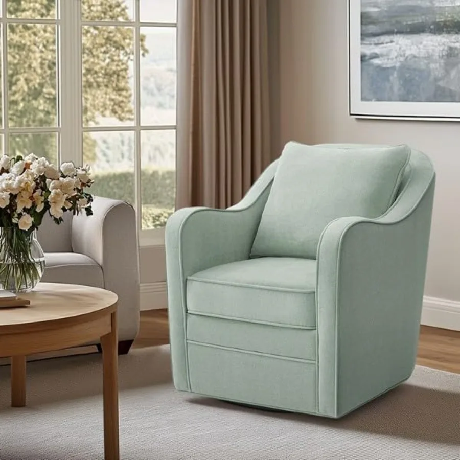 360° Swivel Accent Chair, Upholstered Armchair with Loose Back and Removable Cushion, Comfy Living Room Chair for Bedroom, Read
360° Swivel Accent Chair, Upholstered Armchair with Loose Back and Removable Cushion, Comfy Living Room Chair for Bedroom, Read