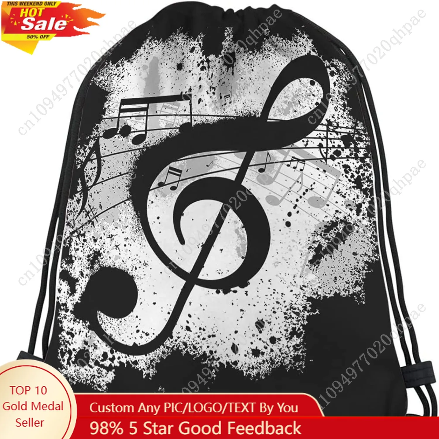Music Notes Drawstring Bags Backpack Bag Vintage Design Grunge Art Black Ground Silhouette Ink Splatter Sport Gym Sack Drawstrin
Music Notes Drawstring Bags Backpack Bag Vintage Design Grunge Art Black Ground Silhouette Ink Splatter Sport Gym Sack Drawstrin
