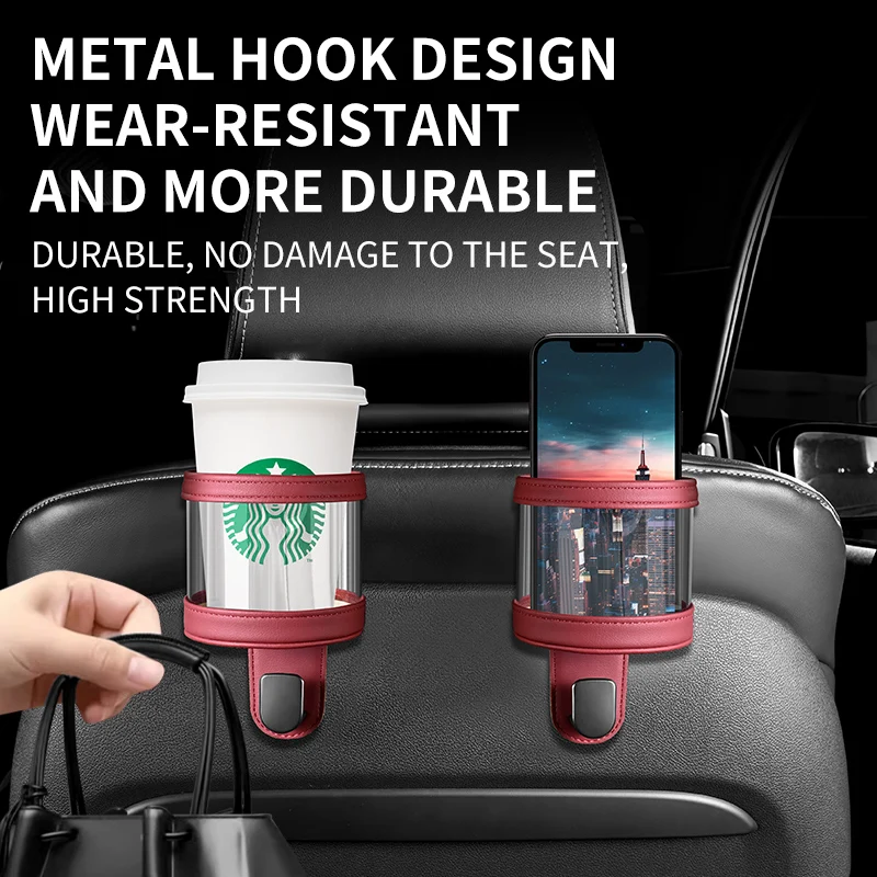 Car seat hook, car rear seat back, car interior water cup holder, multifunctional storage, fixed storage, mobile phone water cup
Car seat hook, car rear seat back, car interior water cup holder, multifunctional storage, fixed storage, mobile phone water cup