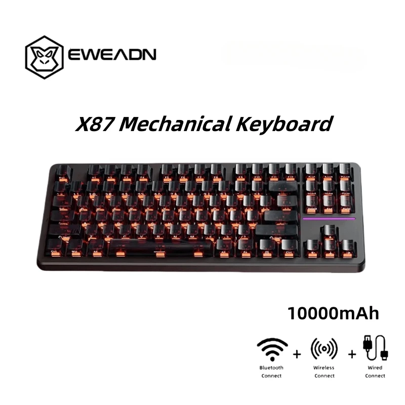 EWEADN X87 Berry Pink Wireless Keyboard Tri-Mode Gasket 5-Layer Jindouyun Switch 10000mAh RGB Backlit for Gaming/iPad/Office 
EWEADN X87 Berry Pink Wireless Keyboard Tri-Mode Gasket 5-Layer Jindouyun Switch 10000mAh RGB Backlit for Gaming/iPad/Office